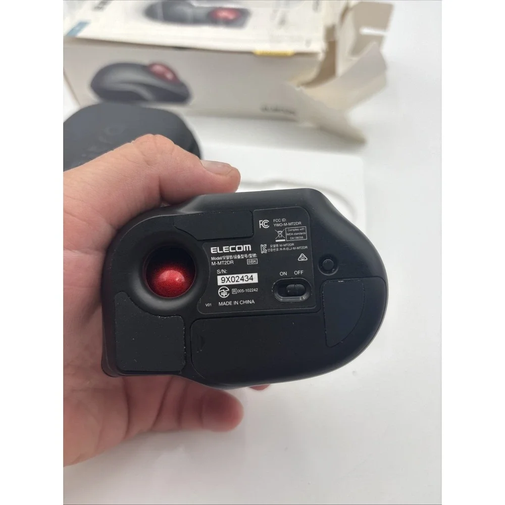 ELECOM Wireless Trackball Mouse M-MT2DRSBK S size 5-Button JP